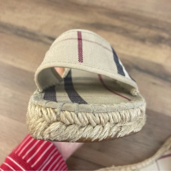 Burberry Espadrille Slip On Wedge Sandal - Picture 8 of 12